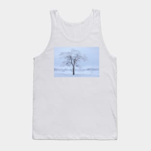 Pine tree covered in hoarfrost Tank Top